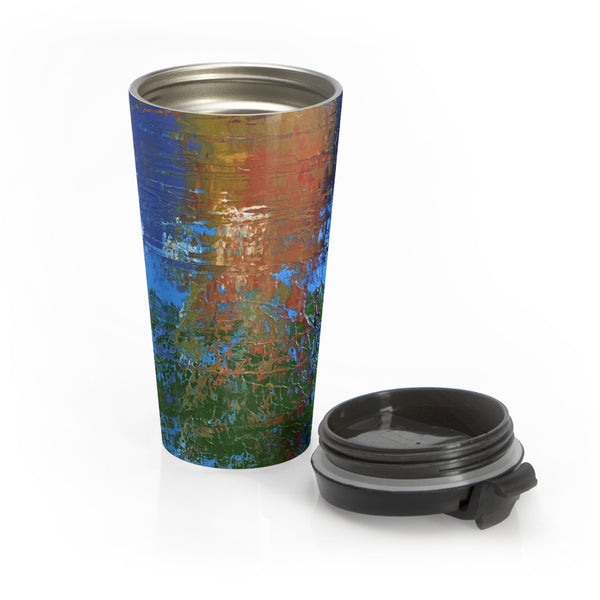 Stainless Steel Travel Mug "Abstract Sunset"