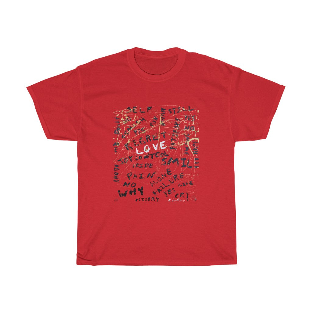 Heavy Cotton T- Shirt (Unisex) "Love Conquers All"