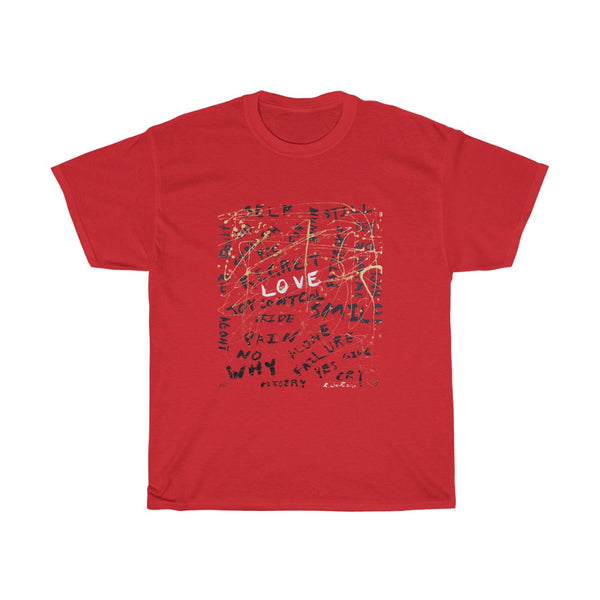 Heavy Cotton T- Shirt (Unisex) "Love Conquers All"