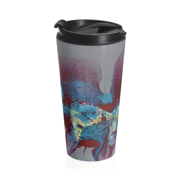 Stainless Steel Travel Mug "Running Swipe"