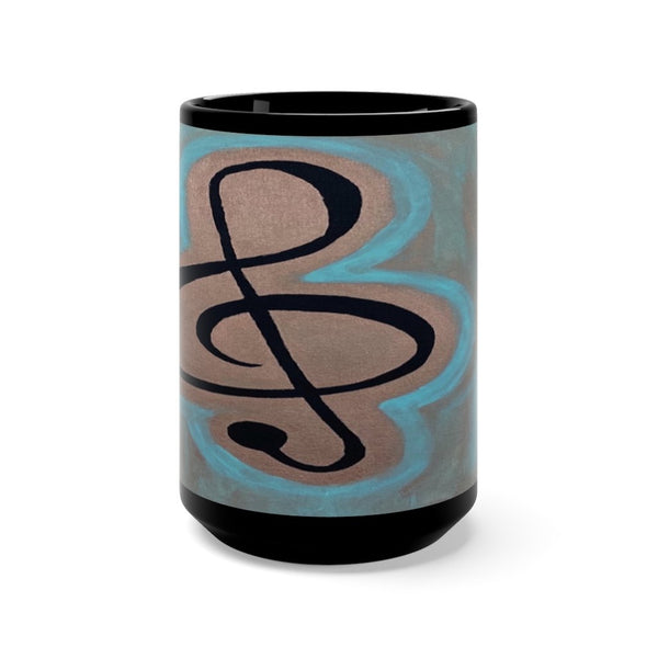 Ceramic Coffee Mug "Sweet Love Treble Clef"
