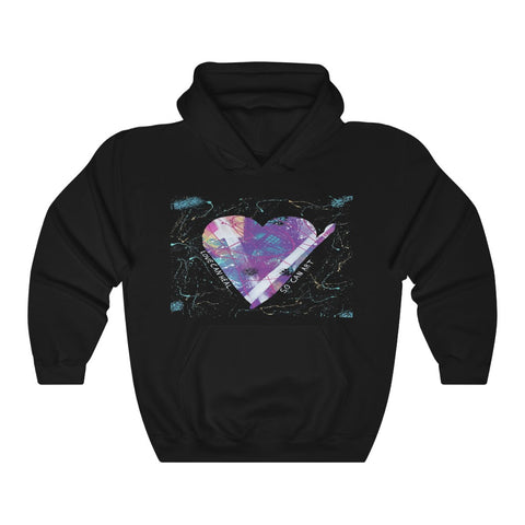 Hooded Sweatshirt (Unisex) "Love Can Heal, So Can Art"