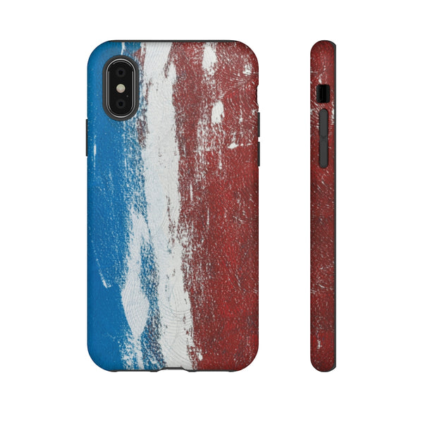 Cell Phone Case  "Blue White Red"